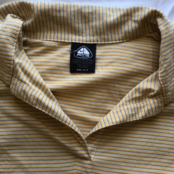 Yellow & White Striped Nike Dri-Fit - Picture 3 of 4